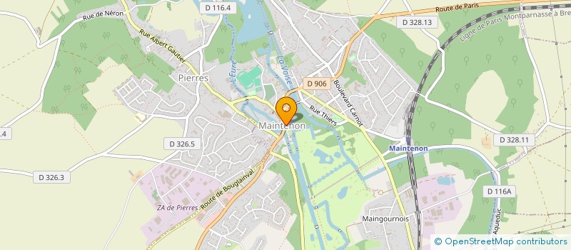 localisation de l'entreprise LES VOIX SOLEIL à MAINTENON
