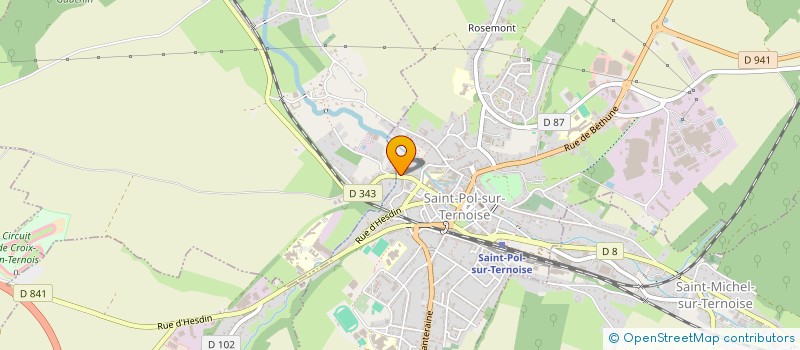 localisation de l'entreprise LES VOIX VERTES DU TERNOIS à SAINT-POL-SUR-TERNOISE