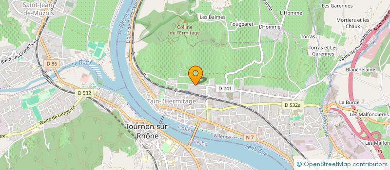 localisation de l'entreprise LES VOIZINES  TAIN-L'HERMITAGE