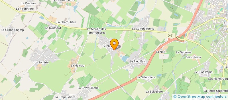 localisation de l'entreprise LES VOLAILLES BIO DE GRAND LIEU à SAINT-PHILBERT-DE-GRAND-LIEU