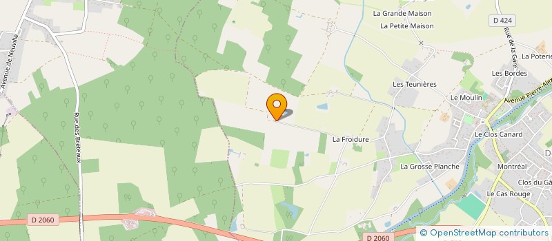 localisation de l'entreprise LES VOLAILLES DE DONNERY  DONNERY