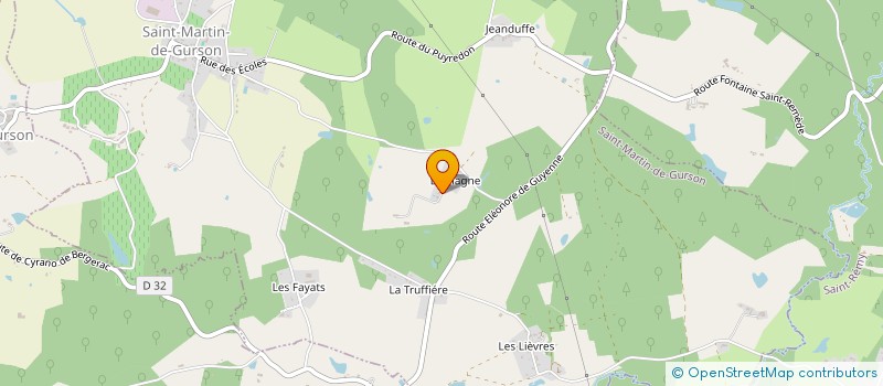 localisation de l'entreprise LES VOLAILLES DE GURSON à ST MARTIN DE GURSON