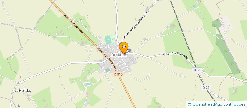 localisation de l'entreprise LES VOLAILLES DU PRIEURE à BREAUTE