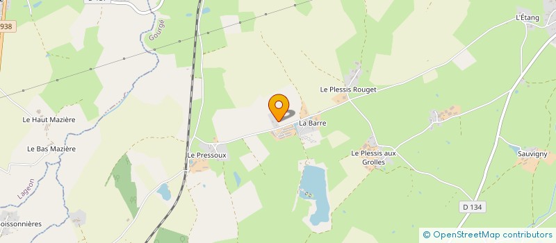 localisation de l'entreprise LES VOLAILLES DU RENARD ROUGE à GOURGE