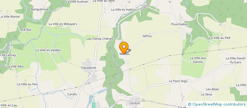 localisation de l'entreprise LES VOLAILLES DU SEDON à GUEGON