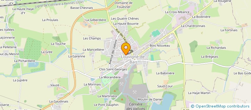 localisation de l'entreprise LES VOLAILLES LOISEAU à LOUVIGNE-DE-BAIS