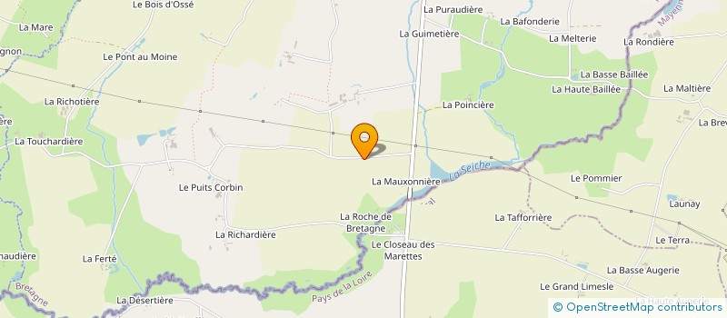 localisation de l'entreprise LES VOLAILLES PERTRAISES à LE PERTRE
