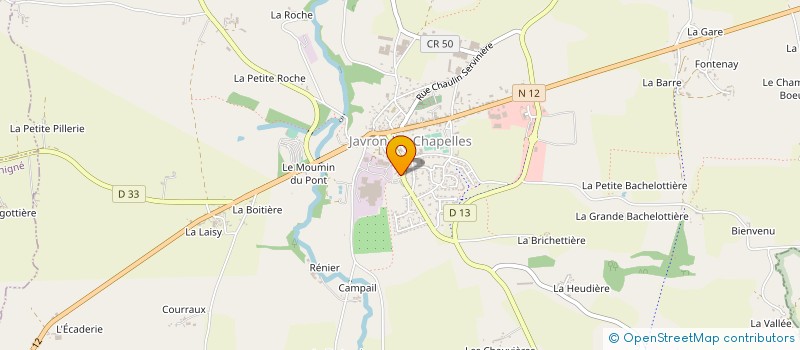 localisation de l'entreprise LES VOLAILLES REMI RAMON à JAVRON-LES-CHAPELLES