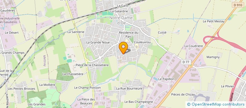 localisation de l'entreprise LES VOLANTS D'OE  NOTRE-DAME-D'OE