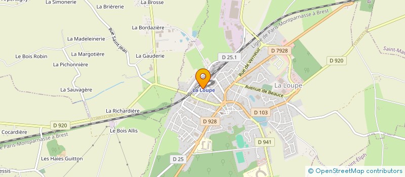 localisation de l'entreprise LES VOLANTS LOUPEENS à LA LOUPE