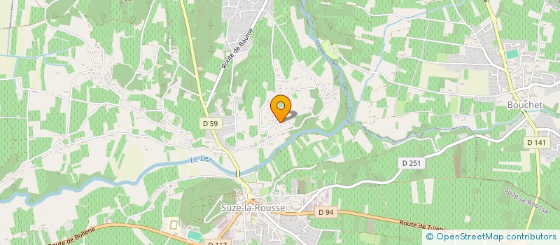 localisation de l'entreprise LES VOLANTS SUZIENS  SUZE-LA-ROUSSE