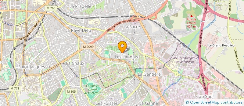 localisation de l'entreprise LES VOLCANS 71  CLERMONT-FERRAND