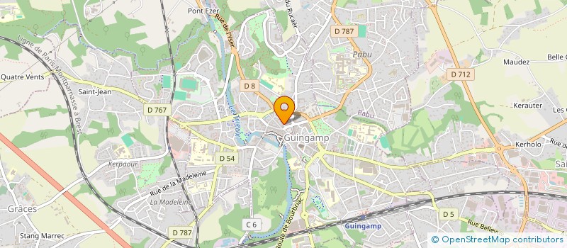 localisation de l'entreprise LES VOLETS BLEUS  GUINGAMP