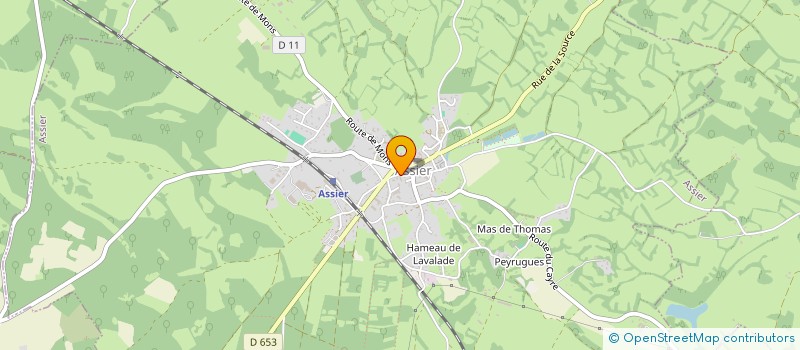 localisation de l'entreprise LES VOLETS BLEUS  ASSIER