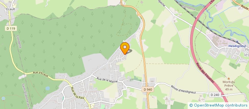 localisation de l'entreprise LES VOLETS BLEUS  CONDETTE