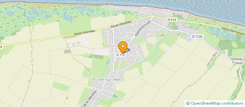 localisation de l'entreprise LES VOLETS BLEUS  VER-SUR-MER