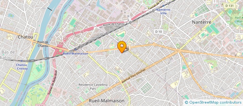 localisation de l'entreprise LES VOLETS BLEUS à RUEIL-MALMAISON
