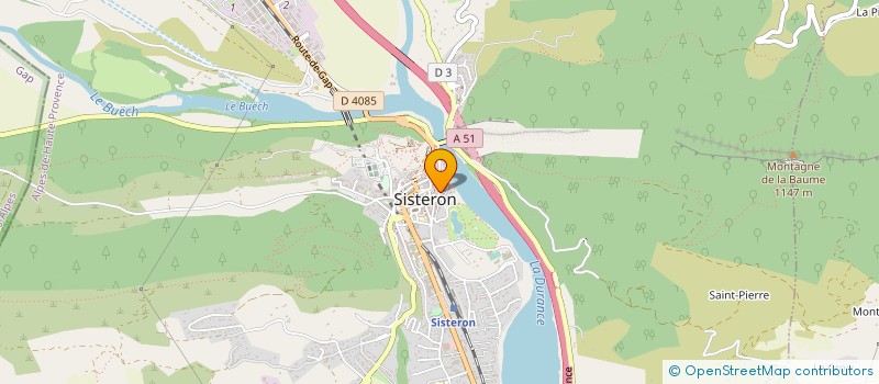 localisation de l'entreprise LES VOLETS BLEUS  SISTERON