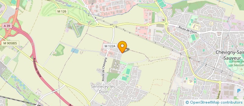 localisation de l'entreprise LES VOLETS DIJONNAIS à SENNECEY-LES-DIJON