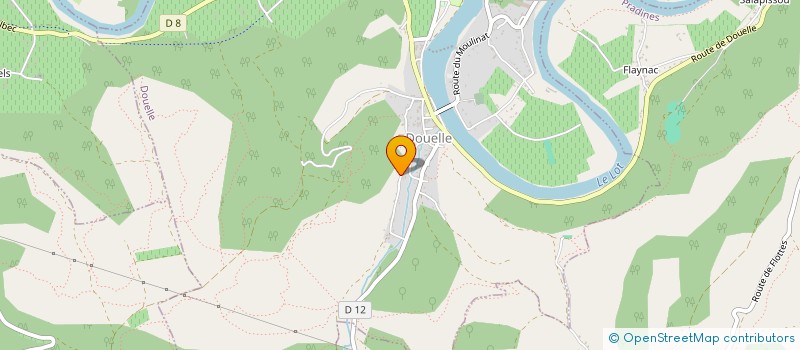 localisation de l'entreprise LES VOLETS JAUNES  DOUELLE