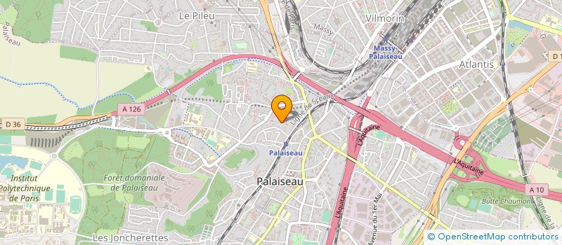 localisation de l'entreprise LES VOLETS OUVERTS à PALAISEAU