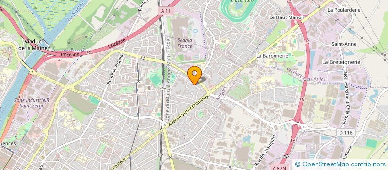 localisation de l'entreprise LES VOLETS TUEUR ANGERS à ANGERS