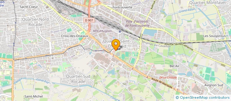 localisation de l'entreprise LES VOLETS VERTS  AVIGNON