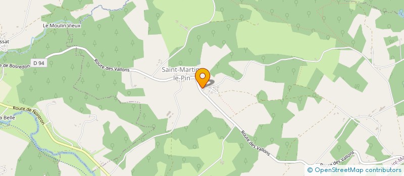 localisation de l'entreprise LES VOLIERES DU PERIGORD VERT  SAINT-MARTIN-LE-PIN