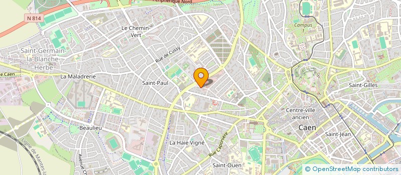 localisation de l'entreprise LES VOLONTAIRES  CAEN