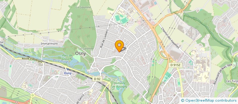 localisation de l'entreprise LES VOLTIGEURS  OSNY