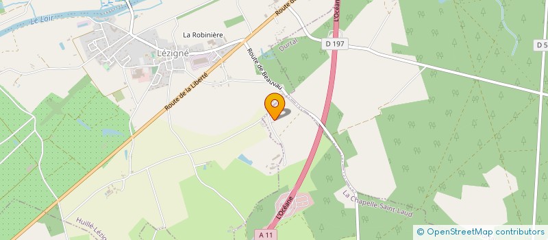 localisation de l'entreprise LES VOLTIGEURS  LA CHAPELLE-SAINT-LAUD