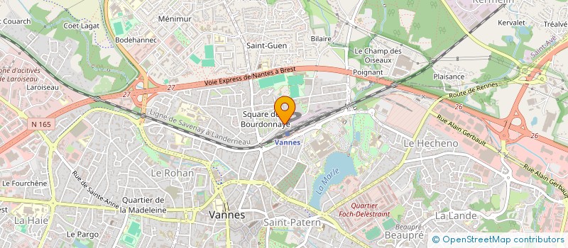 localisation de l'entreprise LES VOLTIGEURS VANNETAIS à VANNES