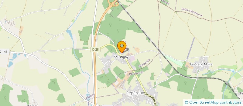 localisation de l'entreprise LES VOUGES  GLENAY