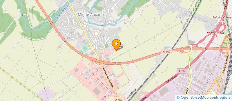 localisation de l'entreprise LES VOUGLAISIENS  MIGNE-AUXANCES