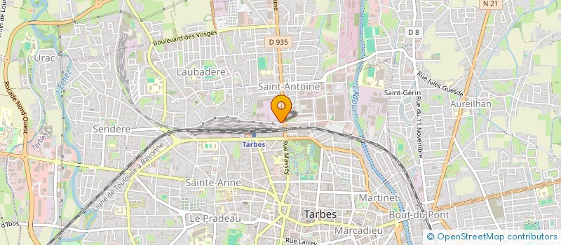 localisation de l'entreprise LES VOUTES  TARBES