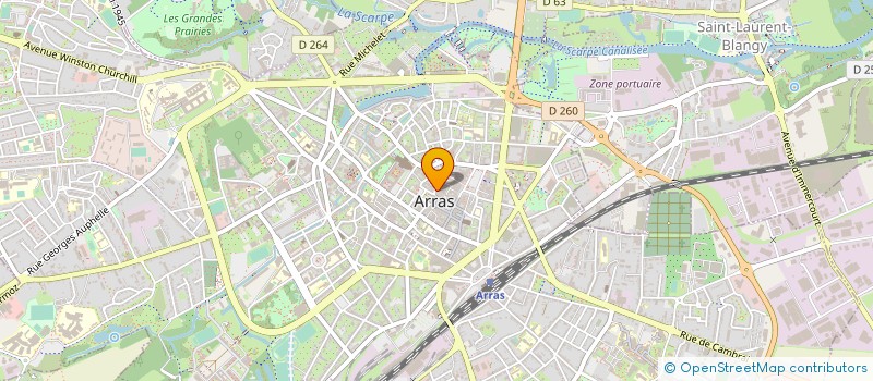 localisation de l'entreprise LES VOUTES à ARRAS