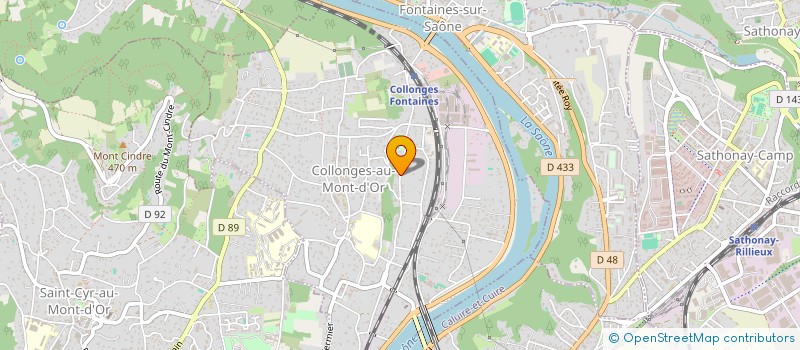localisation de l'entreprise LES VOUTES DE L'ILE  COLLONGES-AU-MONT-D'OR
