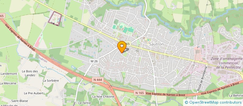 localisation de l'entreprise LES VOUTES DU CHASTELAS à SAUTRON
