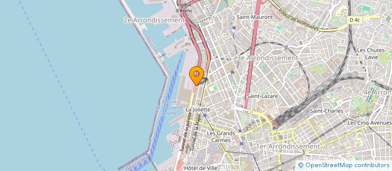 localisation de l'entreprise LES VOUTES ET LA MER à MARSEILLE 2EME