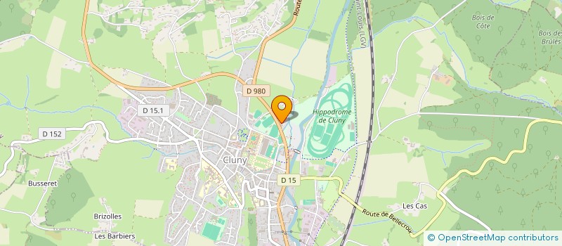 localisation de l'entreprise LES VOYAGES CLUNYSOIS  CLUNY