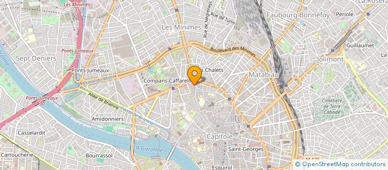 localisation de l'entreprise LES VOYAGES DE L OEIL  TOULOUSE