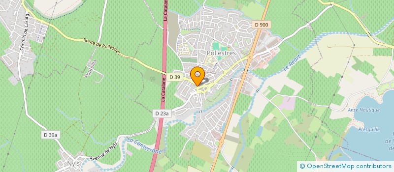 localisation de l'entreprise LES VOYAGEURS  POLLESTRES