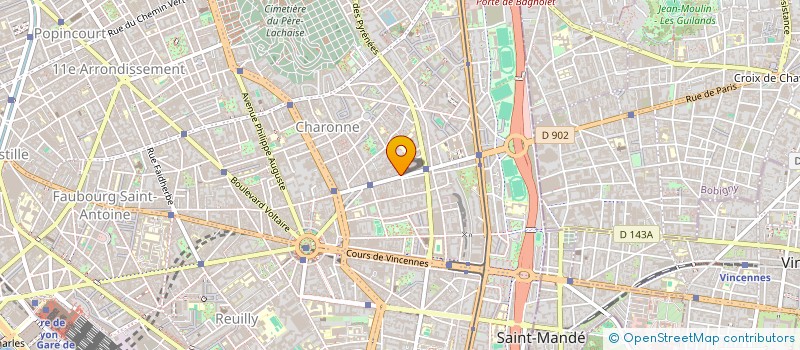 localisation de l'entreprise LES VOYAGEURS DE LA NUIT  PARIS