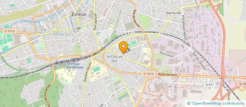 localisation de l'entreprise LES VOYAGEURS DU TEMPS  EVREUX