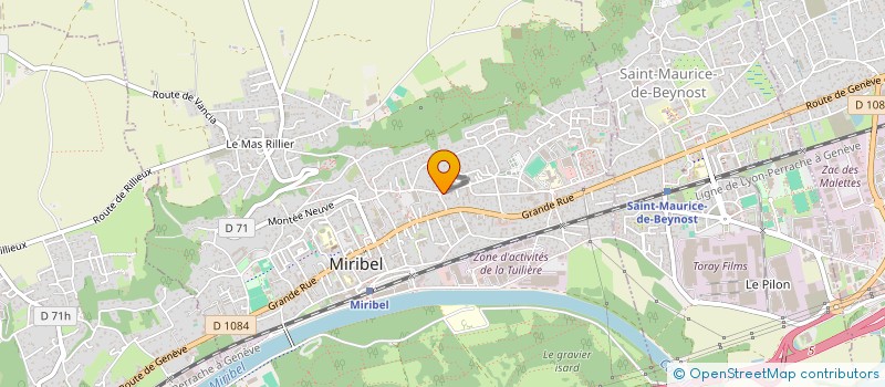 localisation de l'entreprise LES VOYAGEURS INTERSTELLAIRES à MIRIBEL