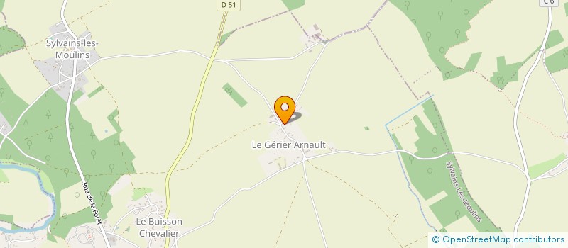 localisation de l'entreprise LES VOYAGEURS SOLIDAIRES  SYLVAINS-LES-MOULINS