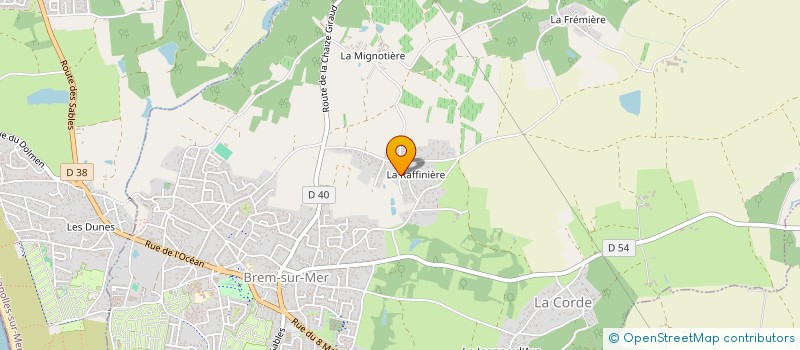 localisation de l'entreprise LES VOYAJOUEURS à BREM-SUR-MER