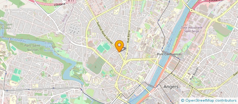 localisation de l'entreprise LES VRACS D'EDEM à ANGERS
