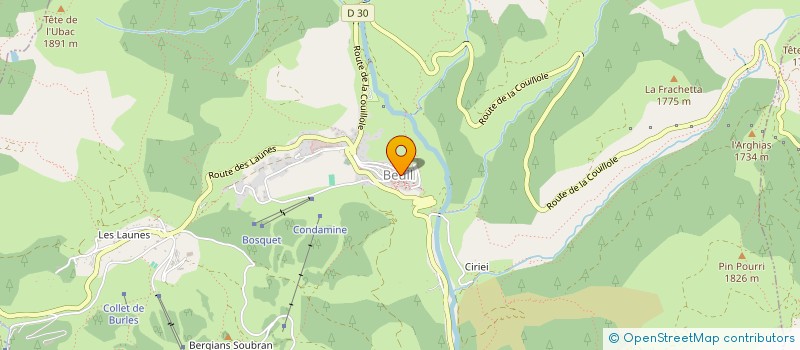 localisation de l'entreprise LES VRAIS AMIS DU PAYS DE GUILLAUMES  GUILLAUMES