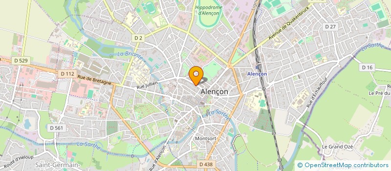 localisation de l'entreprise LES VRAIS VINS à ALENCON